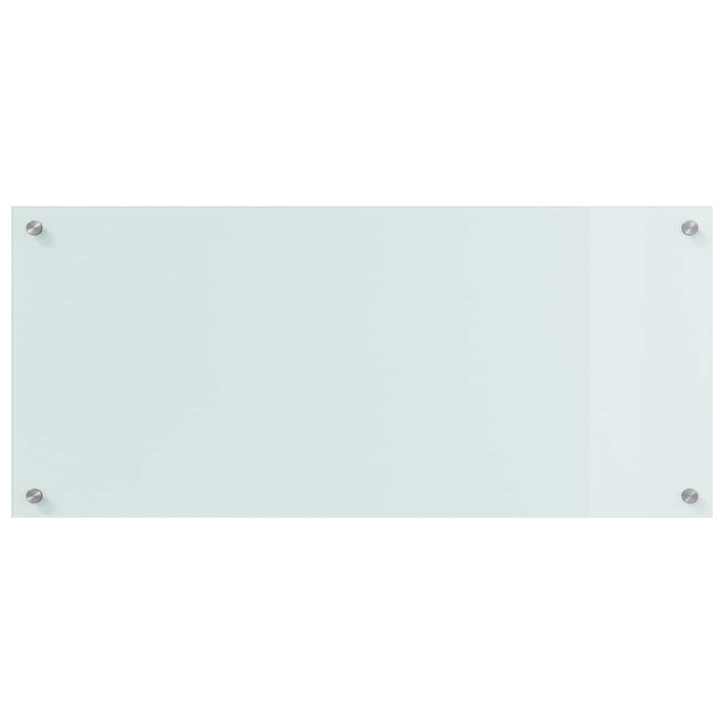 Kitchen Backsplash 2 pcs White 90 x 40 cm Tempered Glass