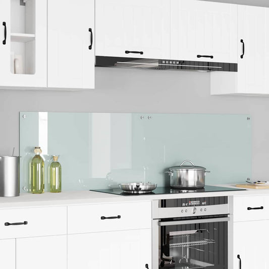 Kitchen Backsplash 2 pcs White 90 x 50 cm Tempered Glass