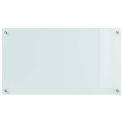 Kitchen Backsplash 2 pcs White 90 x 50 cm Tempered Glass