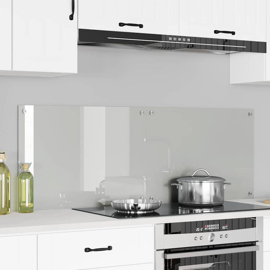 Kitchen Backsplash 2 pcs Transparent 70 x 50 cm Tempered Glass