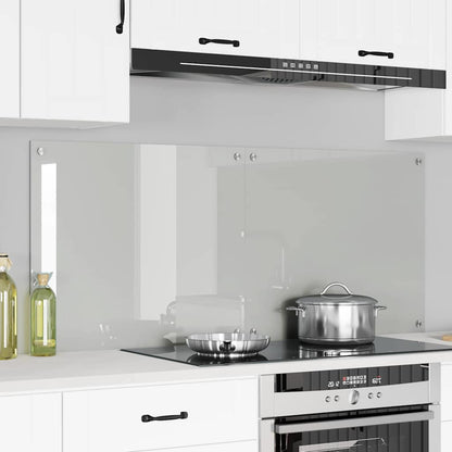 Kitchen Backsplash 2 pcs Transparent 70 x 60 cm Tempered Glass