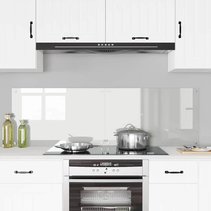Kitchen Backsplash 2 pcs Transparent 80 x 50 cm Tempered Glass