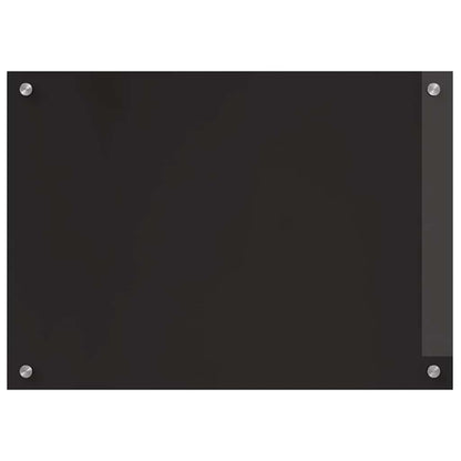 Kitchen Backsplash 2 pcs Black 70 x 50 cm Tempered Glass