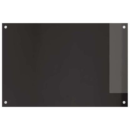 Kitchen Backsplash 2 pcs Black 90 x 60 cm Tempered Glass