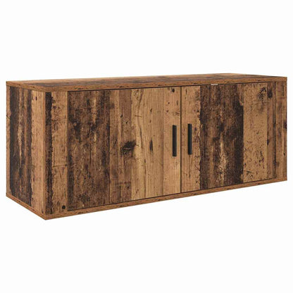 Wall-mounted TV Cabinet Set 3 pcs Old Wood 100 x 34.5 x 40 cm