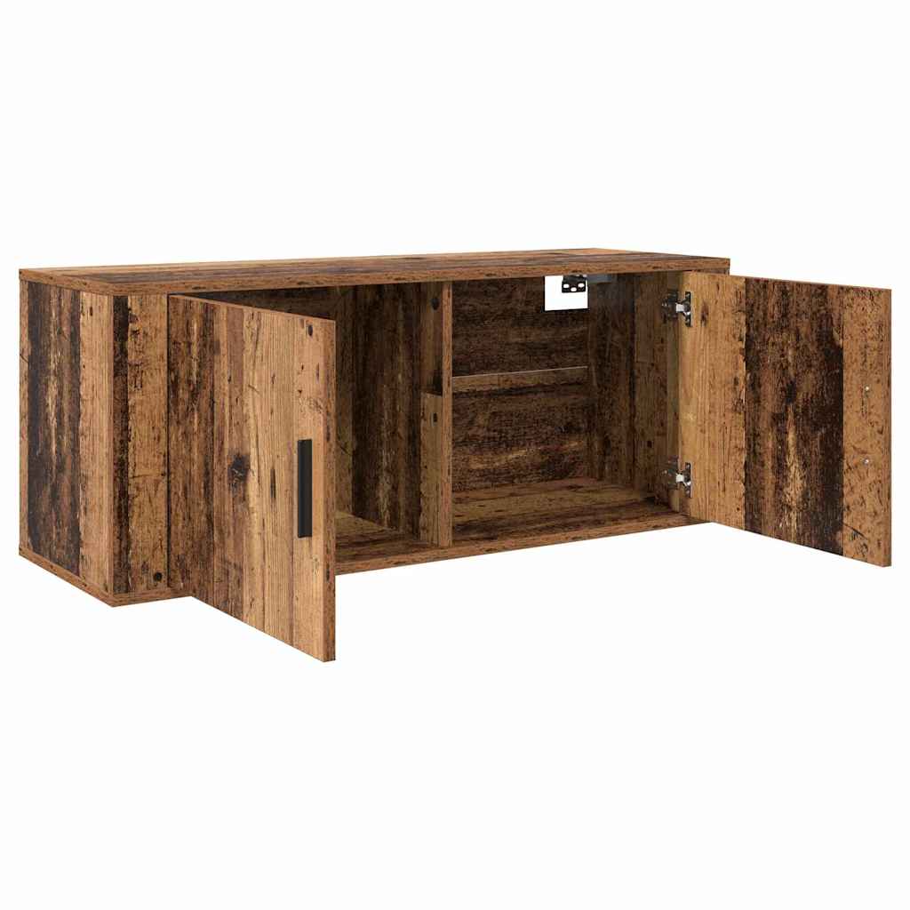 Wall-mounted TV Cabinet Set 3 pcs Old Wood 100 x 34.5 x 40 cm