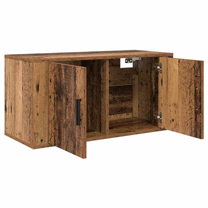 Wall-mounted TV Cabinet Set 2 pcs Old Wood 80 x 34.5 x 40 cm