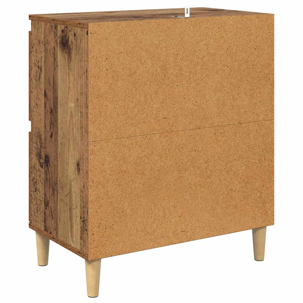 Sideboards 2 pcs Old Wood 60 x 35 x 70 cm Engineered Wood