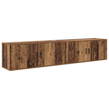 Wall-mounted TV Cabinet Set 2 pcs Old Wood 100 x 34.5 x 40 cm