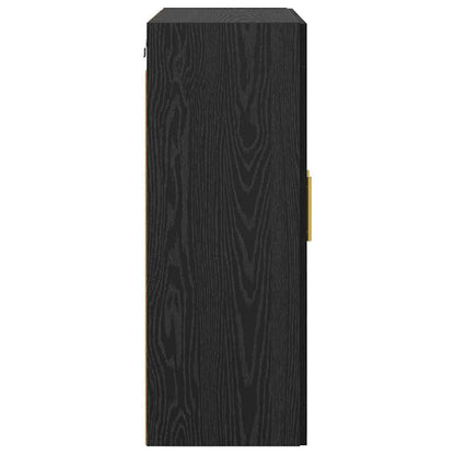 Wall-mounted Cabinet 2 pcs Black Oak 69.5 x 34 x 90 cm