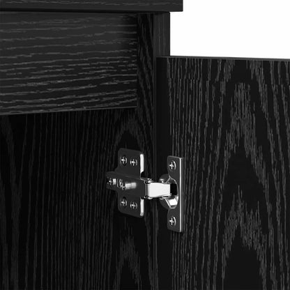 Sideboards 2 pcs Black Oak 60 x 35 x 70 cm Engineered Wood