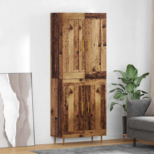 Highboard Old Wood 69.5 x 34 x 180 cm Engineered Wood