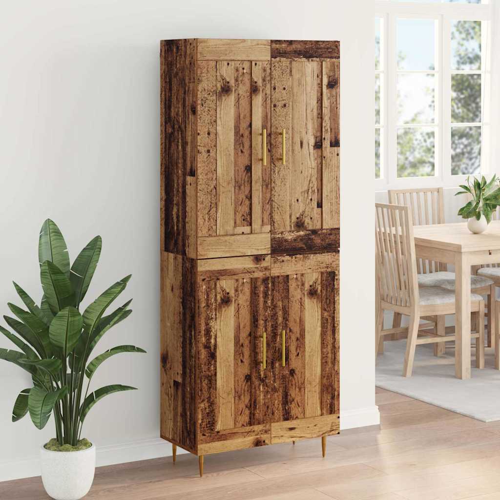 Highboard Old Wood 69.5 x 34 x 180 cm Engineered Wood