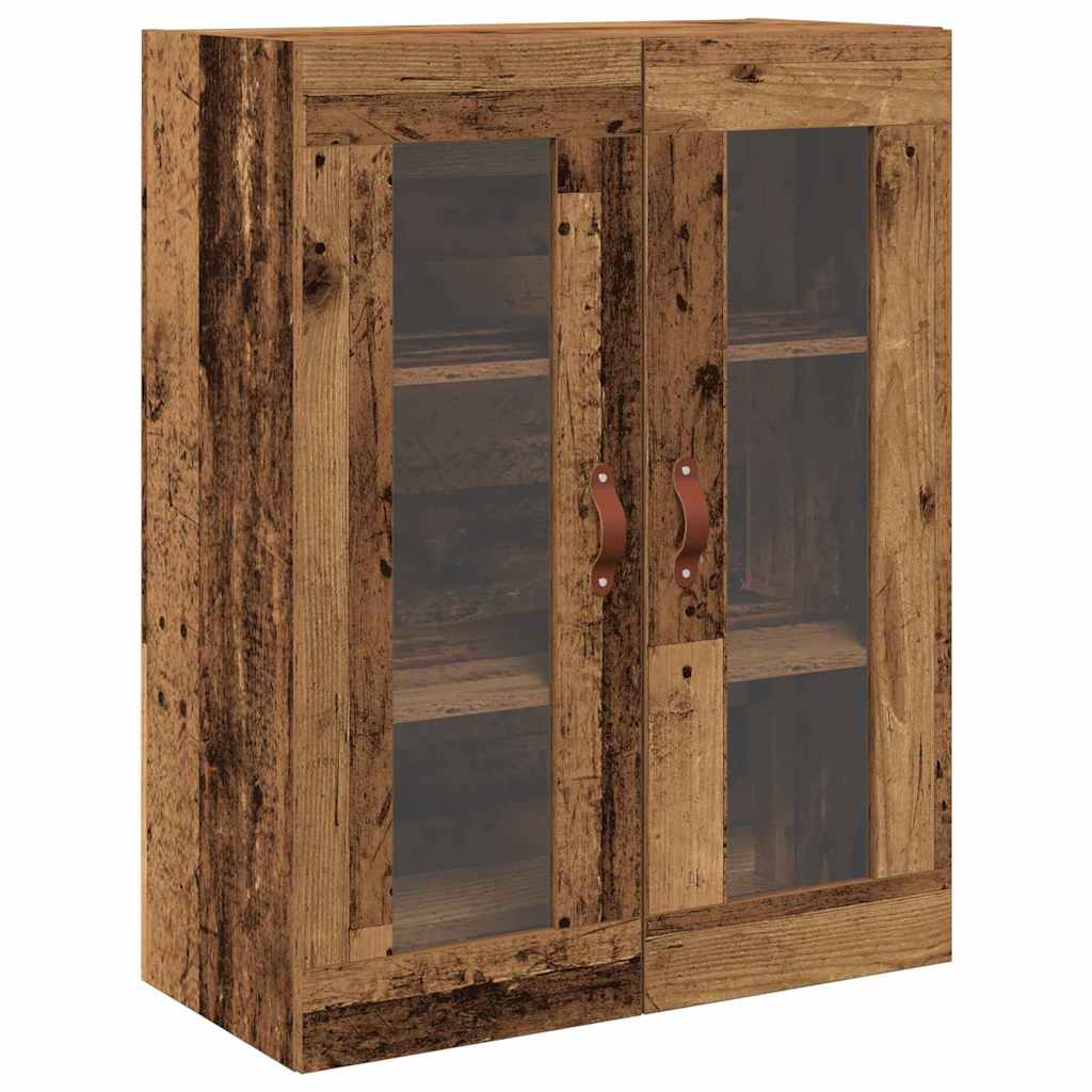 Highboard Cabinet with Shelf 2 pcs Old Wood Engineered Wood