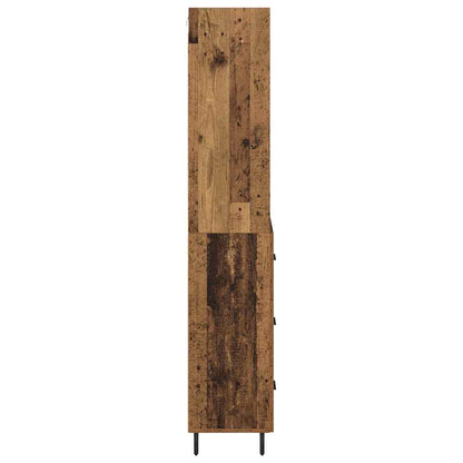 Highboard with Drawer 2 pcs Old Wood Engineered Wood