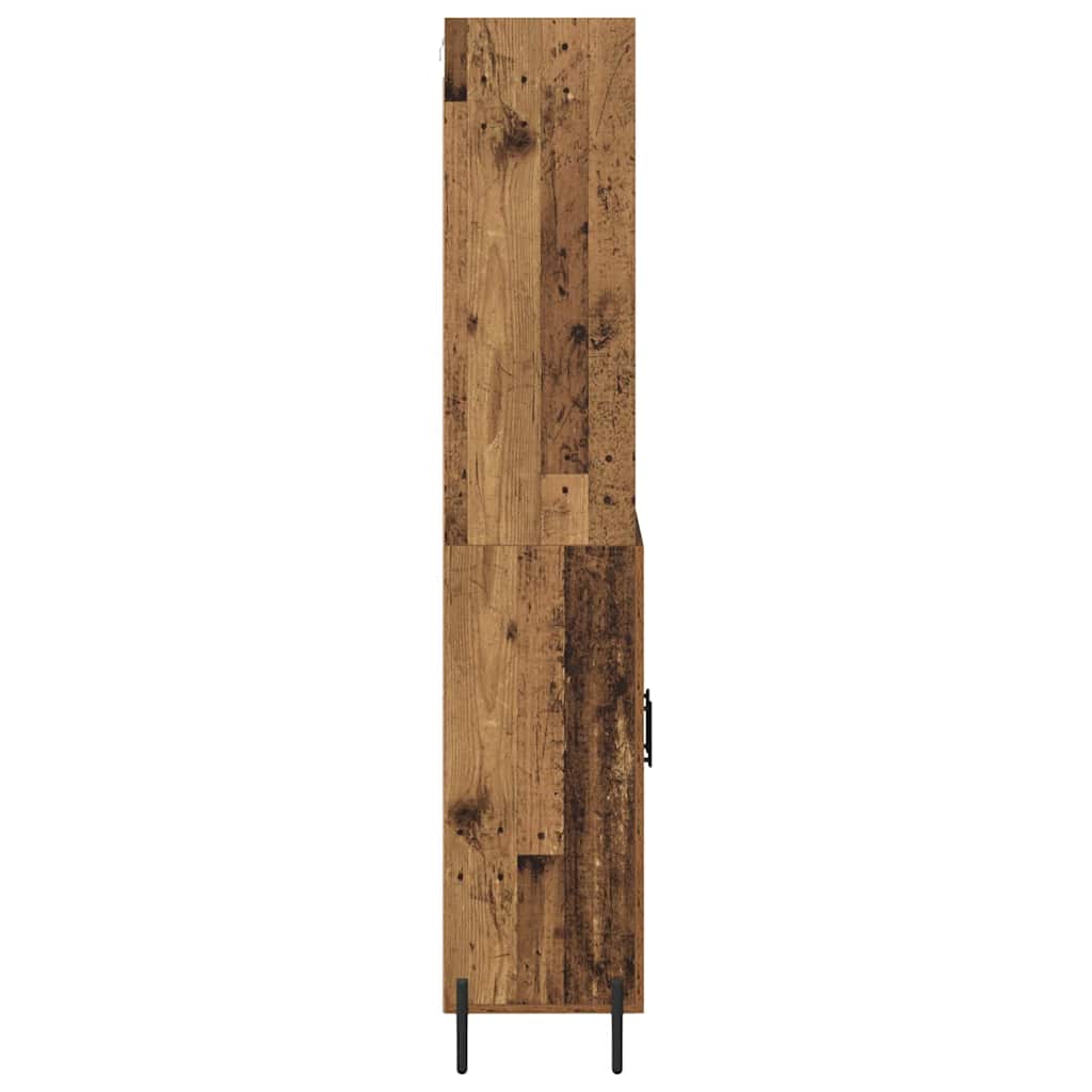 Highboard Old Wood 69.5 x 32.5 x 180 cm Engineered Wood