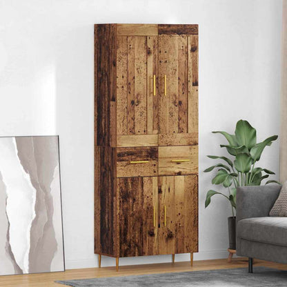 Highboard Old Wood 69.5 x 34 x 180 cm Engineered Wood