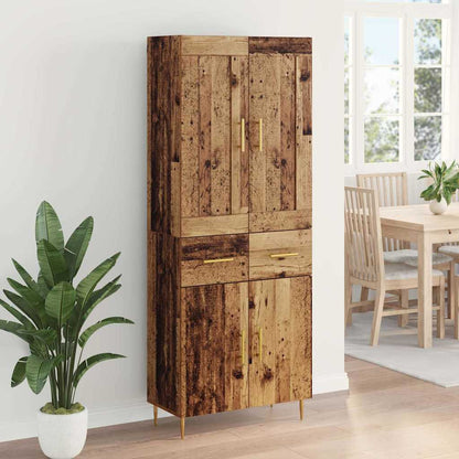 Highboard Old Wood 69.5 x 34 x 180 cm Engineered Wood