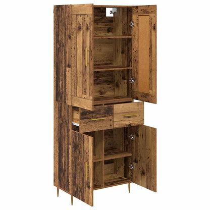 Highboard Old Wood 69.5 x 34 x 180 cm Engineered Wood