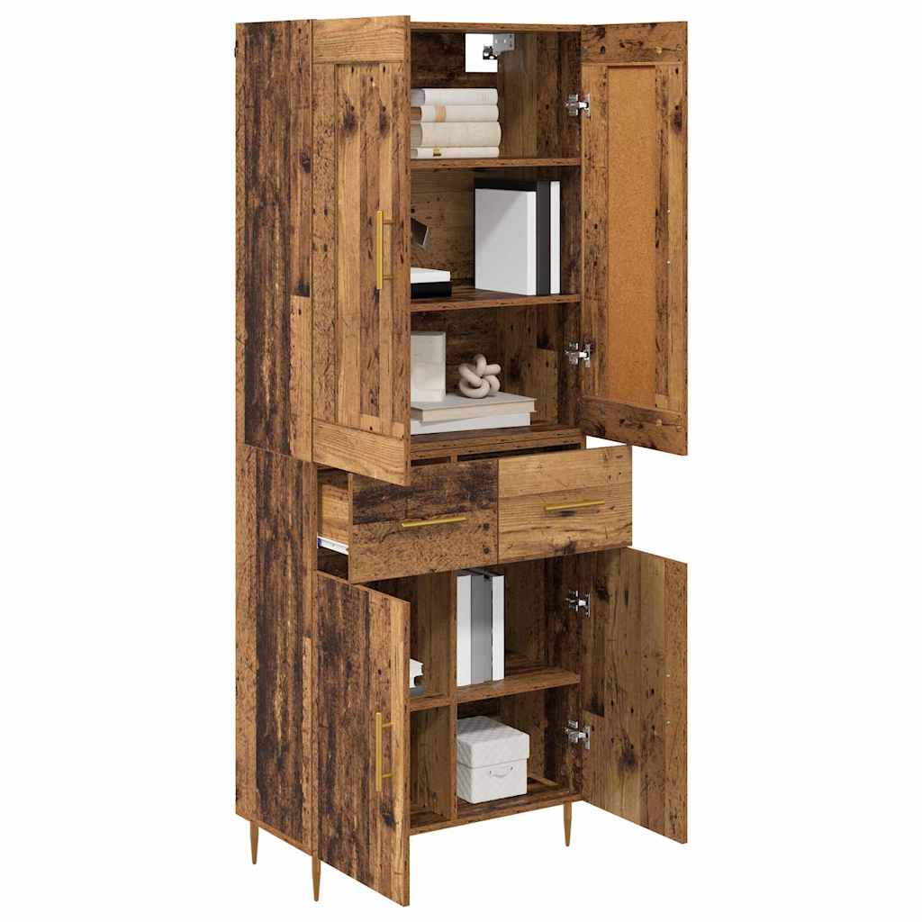 Highboard Old Wood 69.5 x 34 x 180 cm Engineered Wood