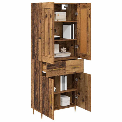 Highboard Old Wood 69.5 x 34 x 180 cm Engineered Wood