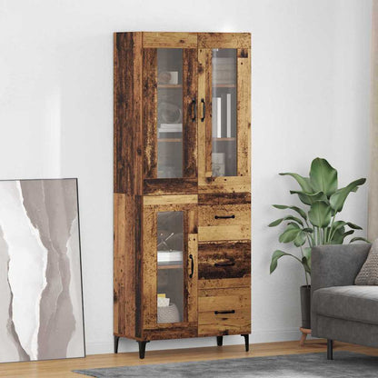 Highboard Old Wood 69.5 x 34 x 180 cm Engineered Wood
