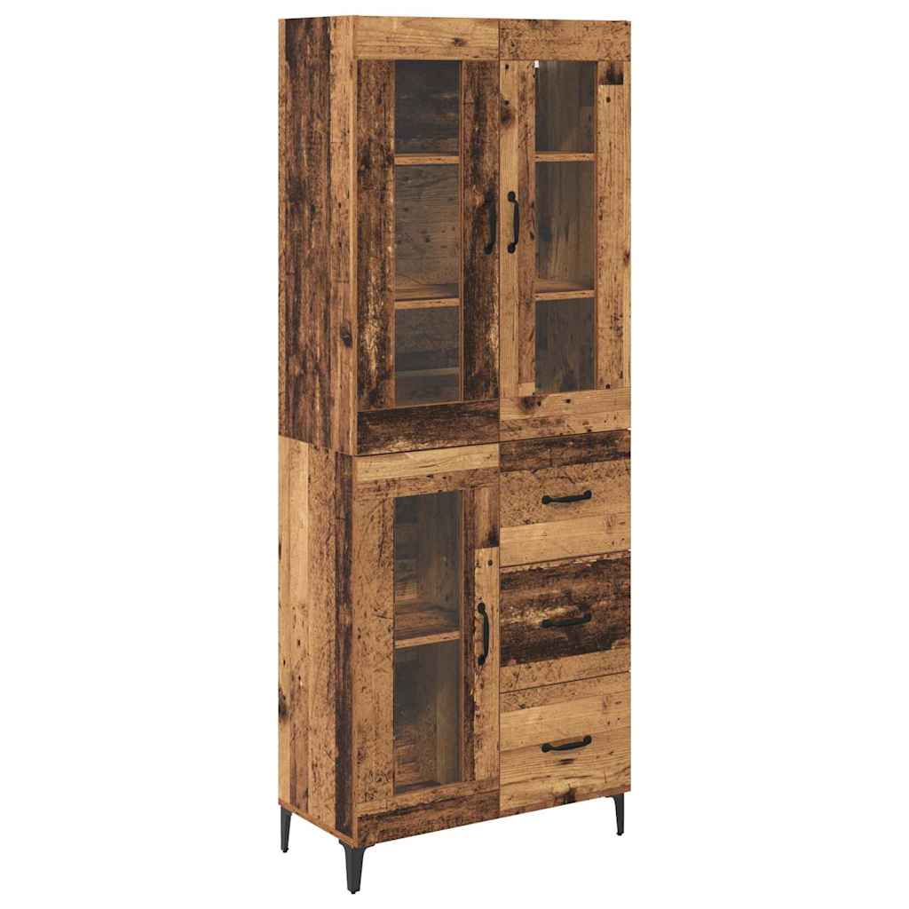 Highboard Old Wood 69.5 x 34 x 180 cm Engineered Wood