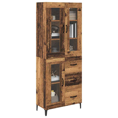 Highboard Old Wood 69.5 x 34 x 180 cm Engineered Wood
