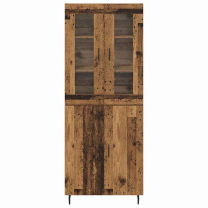 Highboard 2 pcs Old Wood Engineered Wood