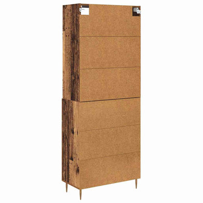 Highboard Old Wood 69.5 x 34 x 180 cm Engineered Wood