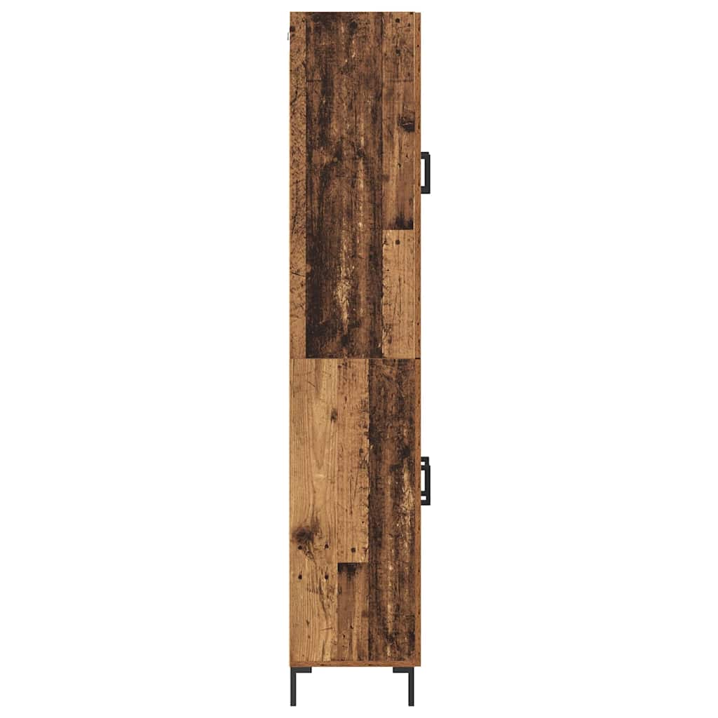 Highboard 2 pcs Old Wood Engineered Wood