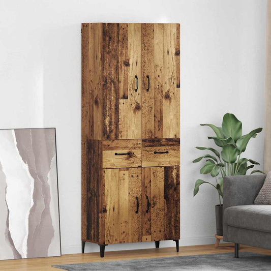 Highboard Old Wood 69.5 x 34 x 180 cm Engineered Wood