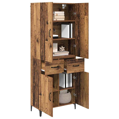 Highboard Old Wood 69.5 x 34 x 180 cm Engineered Wood