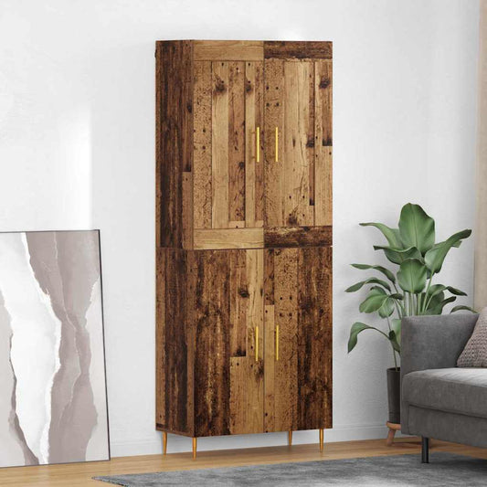 Highboard Old Wood 69.5 x 34 x 180 cm Engineered Wood