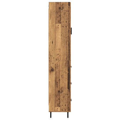 Highboard Old Wood 34.5 x 34 x 180 cm Engineered Wood