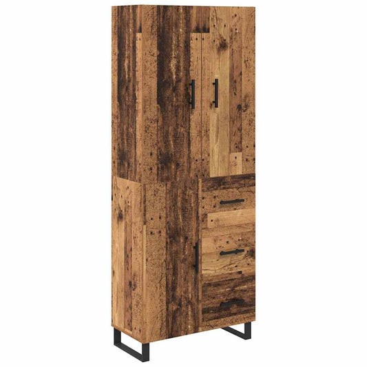 Highboard 2 pcs Old Wood 69.5 x 34 x 180 cm