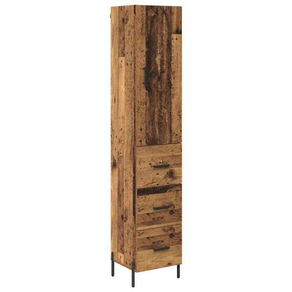 Highboard Old Wood 34.5 x 34 x 180 cm Engineered Wood