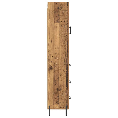 Highboard Old Wood 34.5 x 34 x 180 cm Engineered Wood