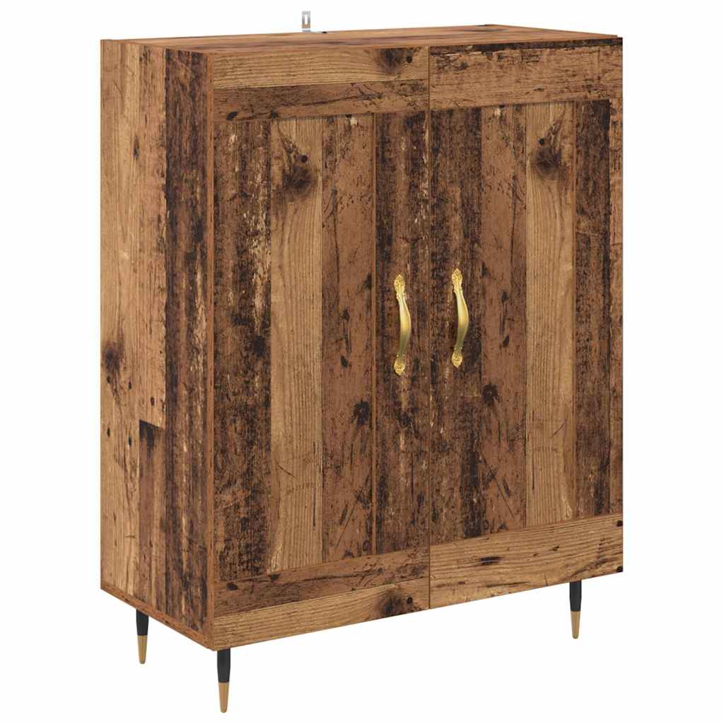 Highboard 2 pcs Old Wood Engineered Wood