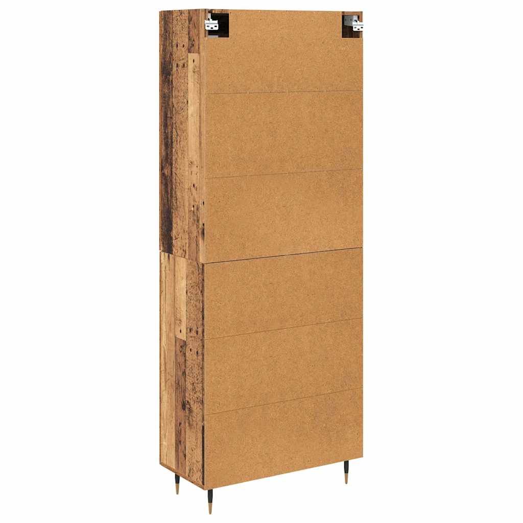 Highboard 2 pcs Old Wood Engineered Wood