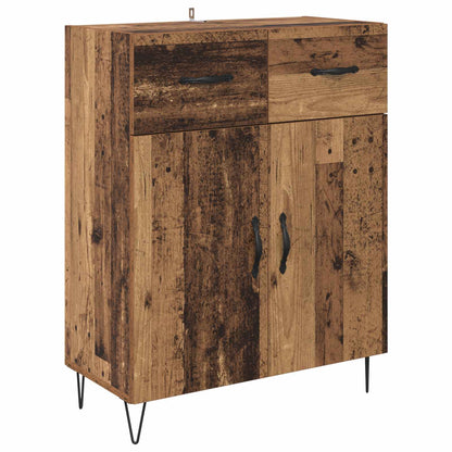 Highboard with Drawer 2 pcs Old Wood Engineered Wood