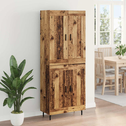 Highboard 2 pcs Old Wood Engineered Wood