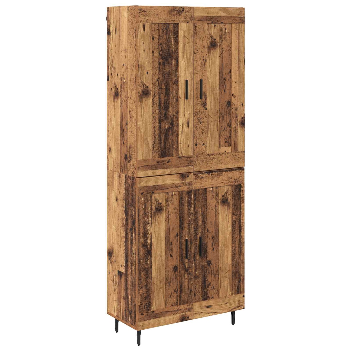 Highboard 2 pcs Old Wood Engineered Wood