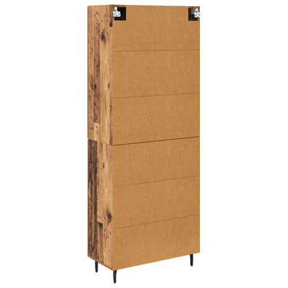 Highboard 2 pcs Old Wood Engineered Wood