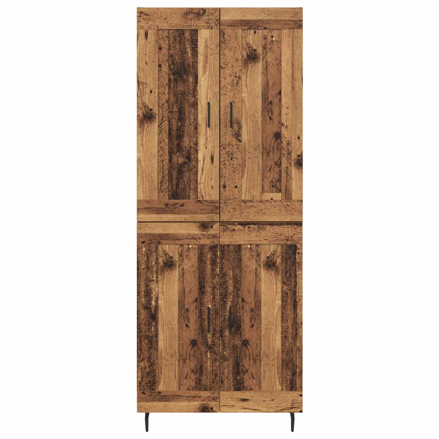 Highboard 2 pcs Old Wood Engineered Wood