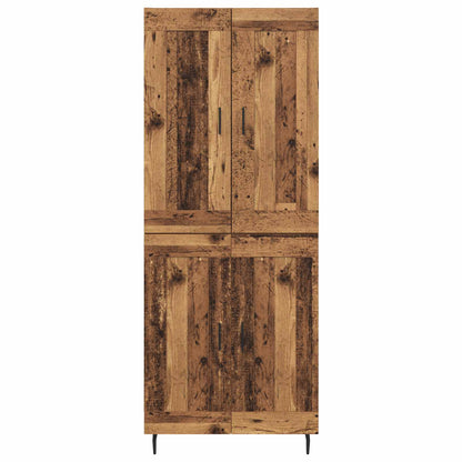 Highboard 2 pcs Old Wood Engineered Wood