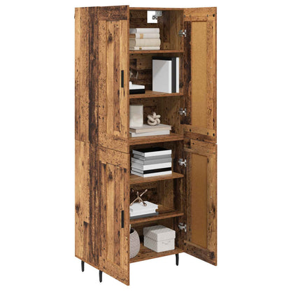 Highboard 2 pcs Old Wood Engineered Wood