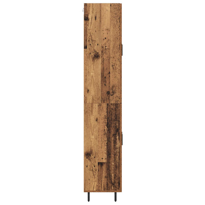 Highboard 2 pcs Old Wood Engineered Wood