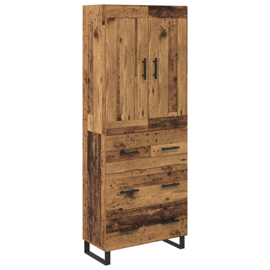 Highboard 2 pcs Old Wood 69.5 x 34 x 180 cm