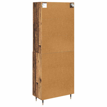 Highboard Old Wood 69.5 x 34 x 180 cm Engineered Wood